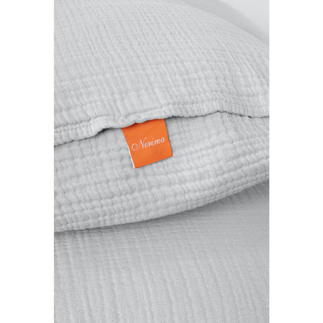 Cotton Gauze Fitted Sheet, Pearl Grey - Zouf.biz