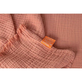 Cotton Gauze Flat Sheet, Terracotta