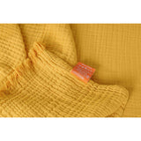 Cotton Gauze Bedspread, Turmeric