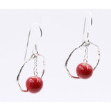 Gypsies Drop Earrings, Cherry