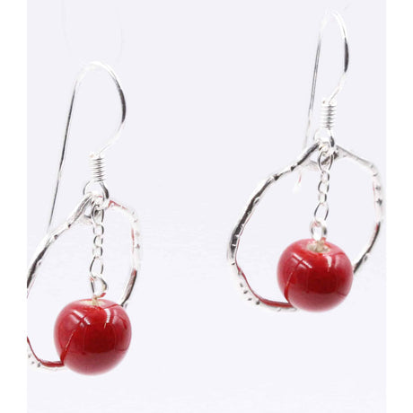 Gypsies Drop Earrings, Cherry