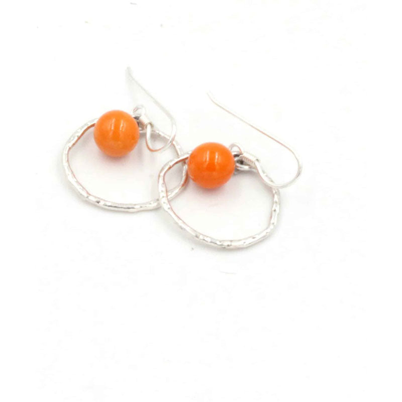 Gypsies Drop Earrings, Orange