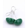 Inca Yucatan Ceramic Drop Earrings, Green