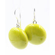 Moon Ceramic Drop Earrings, Anise