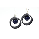 Tempo Drop Earrings, Midnight Blue