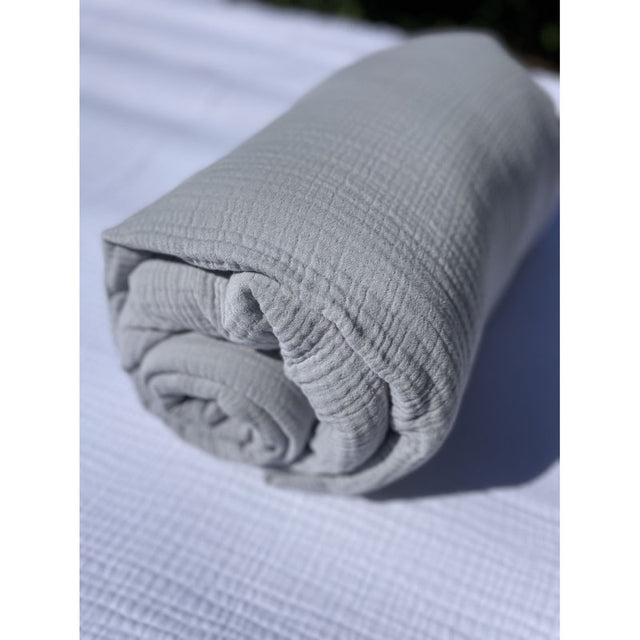 Cotton Gauze Eiderdown, Pearl Grey