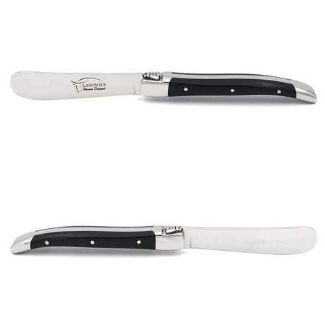 Laguiole Butter Knife Black Corian Acrylic - Zouf.biz