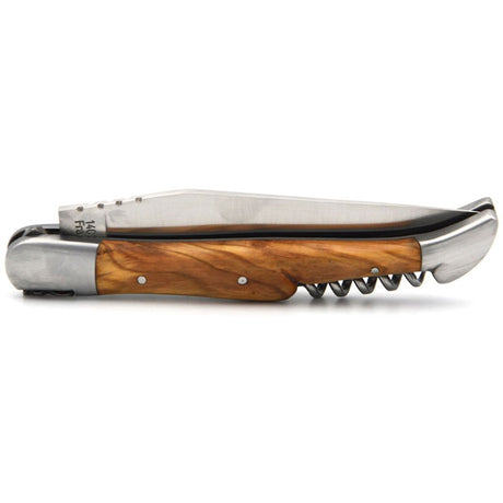 Laguiole Olive Wood 2 Piece Pocket Knife - 12cm, Prestige Collection - Zouf.biz