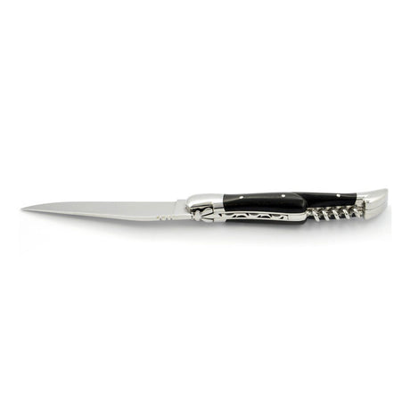 Laguiole Ebony Wood 2 Piece Pocket Knife - 12cm, Prestige Collection - Zouf.biz