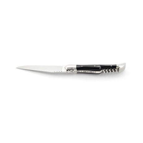 Laguiole Dark Horn Tip 2 Piece Pocket Knife - 12cm, Prestige Collection - Zouf.biz