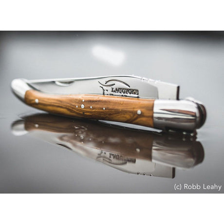 Laguiole Olive Wood Pocket Knife - 12cm, Prestige Collection - Zouf.biz