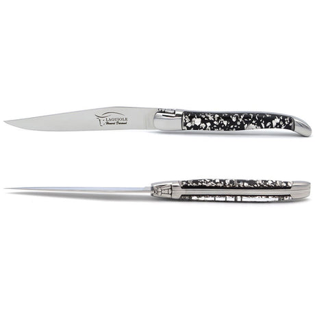 Laguiole Steak Knives, Mix with Silver Foil - Zouf.biz