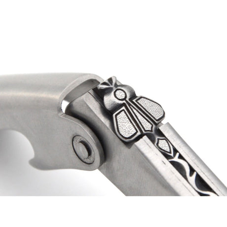 Laguiole Blue Fossilized Mammoth Molar Sommelier Corkscrew, Bee & Spring Chiseled, Prestige Collection - Zouf.biz