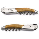 Laguiole Acacia Sommelier Corkscrew, Freemason Chiseled Bee