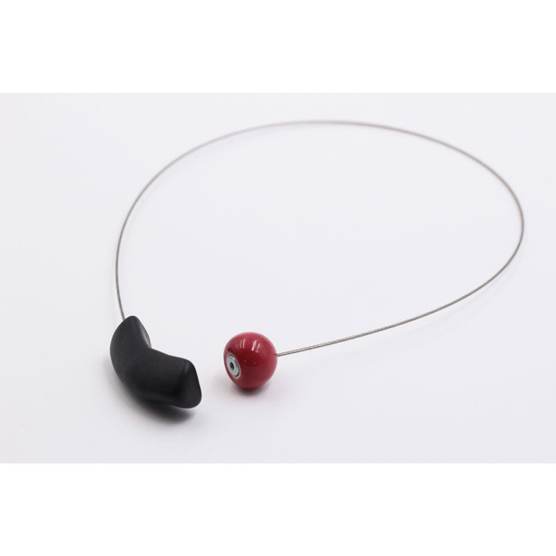 Atome Ceramic Necklace, Cherry - Zouf.biz