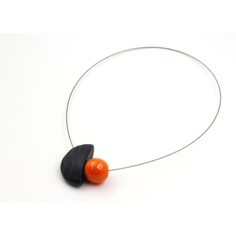 Nais Ceramic Necklace, Orange - Zouf.biz