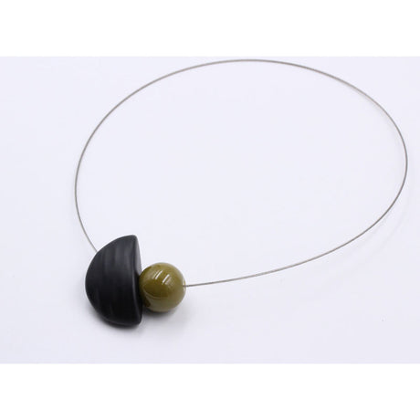 Nais Ceramic Necklace, Pistachio - Zouf.biz