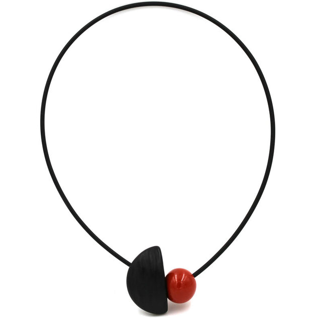 Nais Ceramic Necklace, Cherry