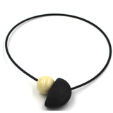 Nais Ceramic Necklace, Ivory