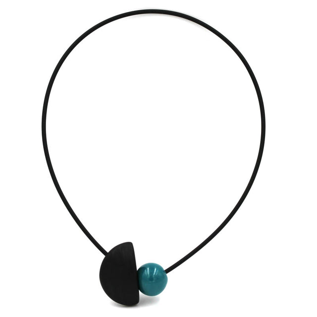 Nais Ceramic Necklace, Turquoise