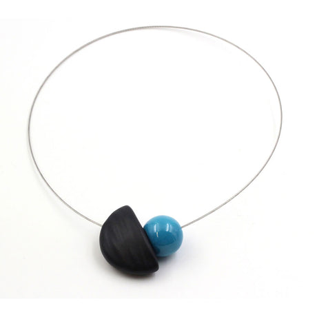 Nais Ceramic Necklace, Turquoise - Zouf.biz