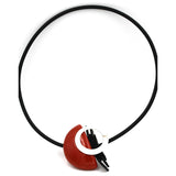 Saturne PVC Necklace, Cherry