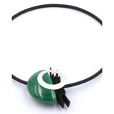 Saturne PVC Necklace, Green