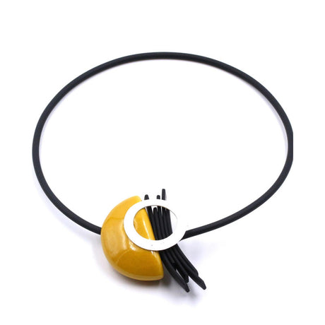 Saturne PVC Necklace, Sun