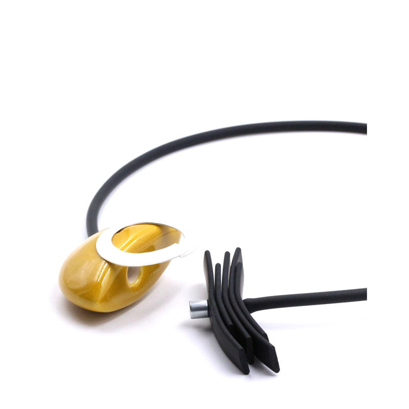 Saturne PVC Necklace, Sun