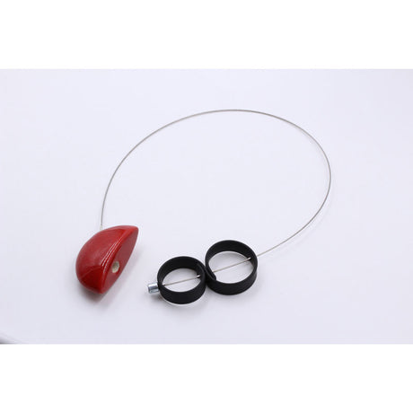 Stella Ceramic Necklace, Cherry - Zouf.biz