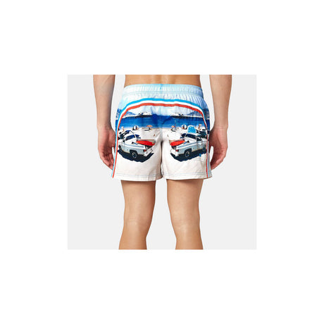 Boy's Sea Print Swim Shorts, Blue - Zouf.biz