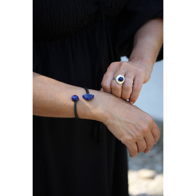 Fleur Ring, Midnight Blue