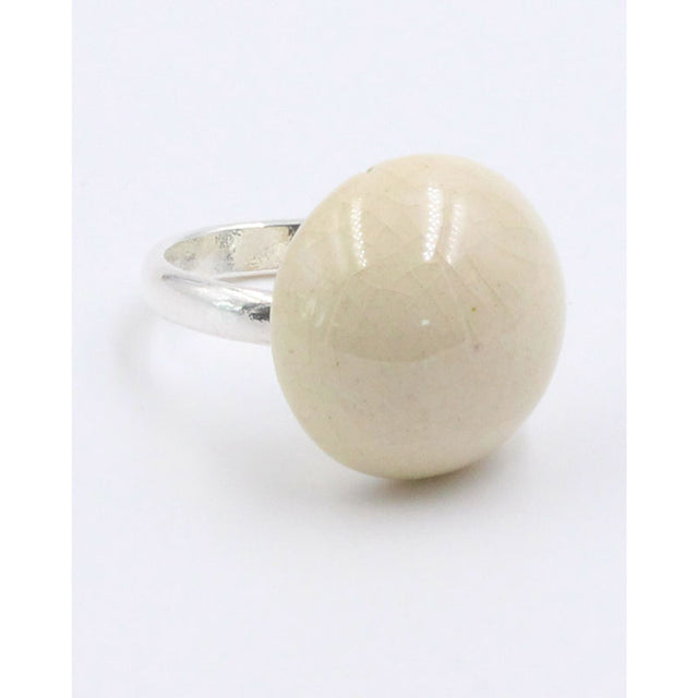 Ludic Urban Ceramic Ring, Plum Ivory