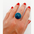 Ludic Urban Ceramic Ring, Midnight Blue