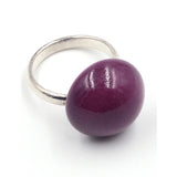 Ludic Urban Ceramic Ring, Plum