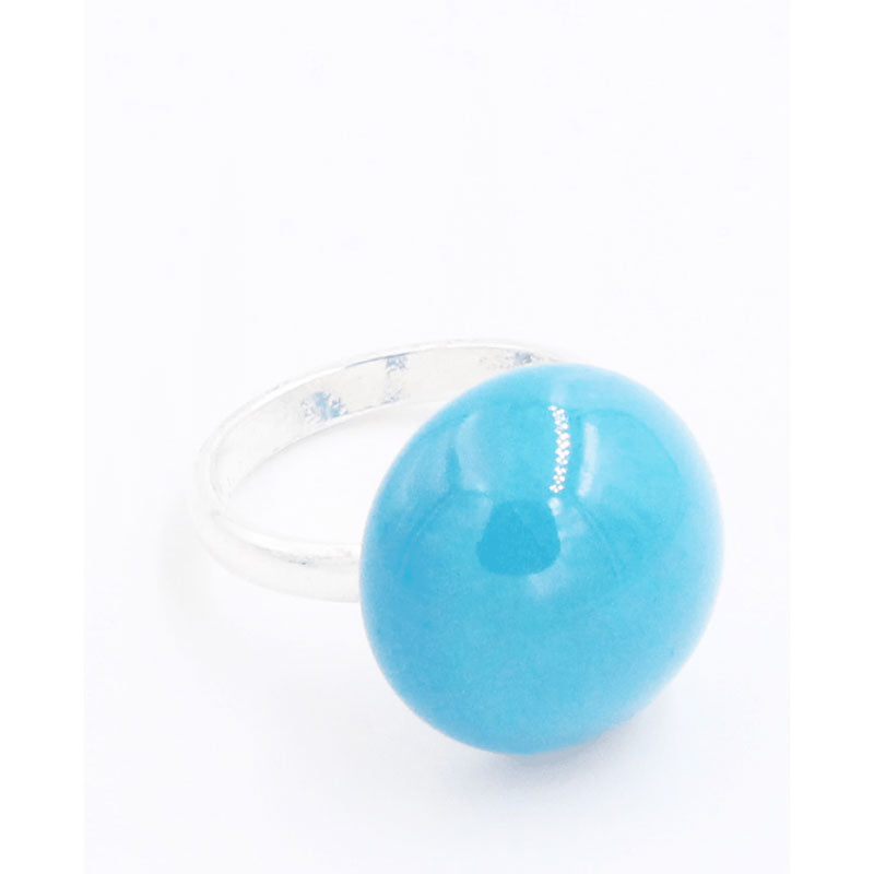 Ludic Urban Ceramic Ring, Plum Turquoise