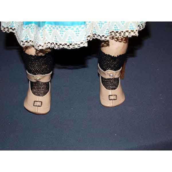 Ivory Antique Doll Shoes