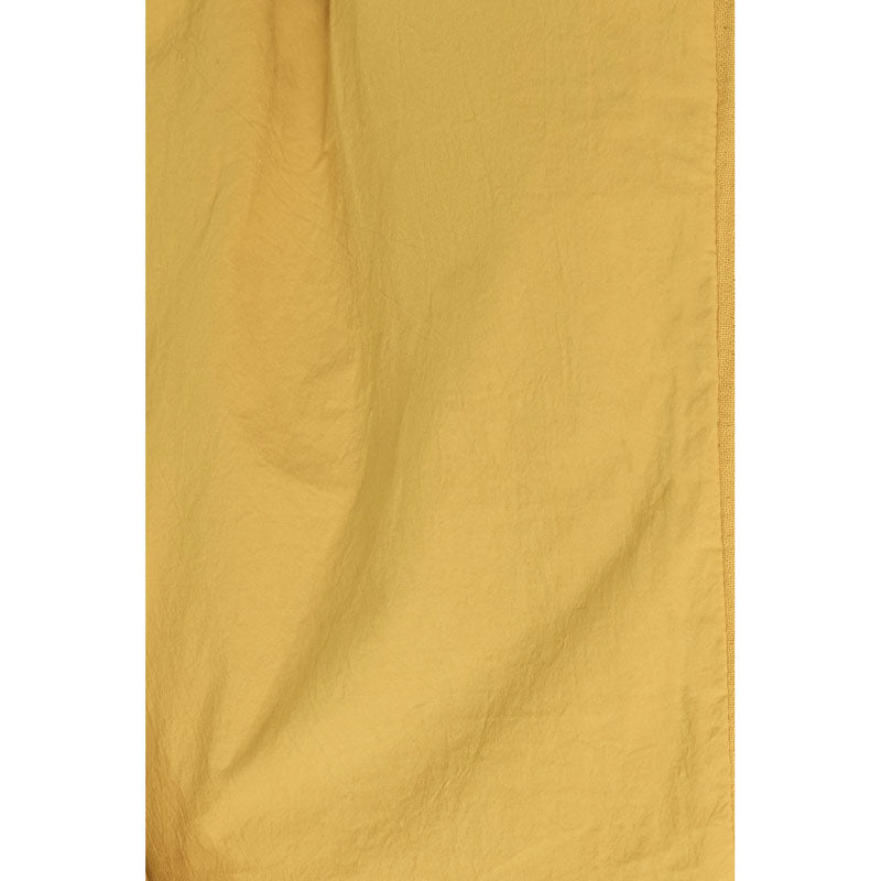 Washed Cotton Fitted Sheet, Turmeric