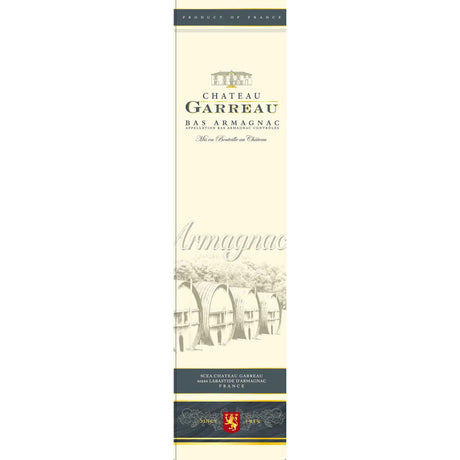 Château Garreau VSOP 4/10 Year Old Armagnac - Zouf.biz