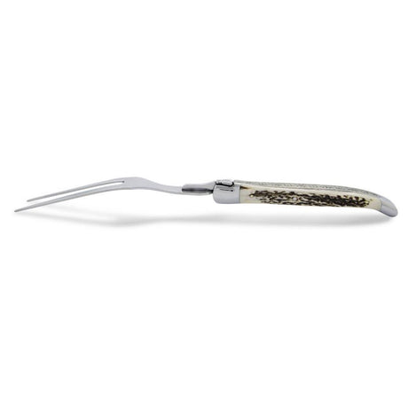 Laguiole Carving Set Deer Antler, Prestige Collection - Zouf.biz