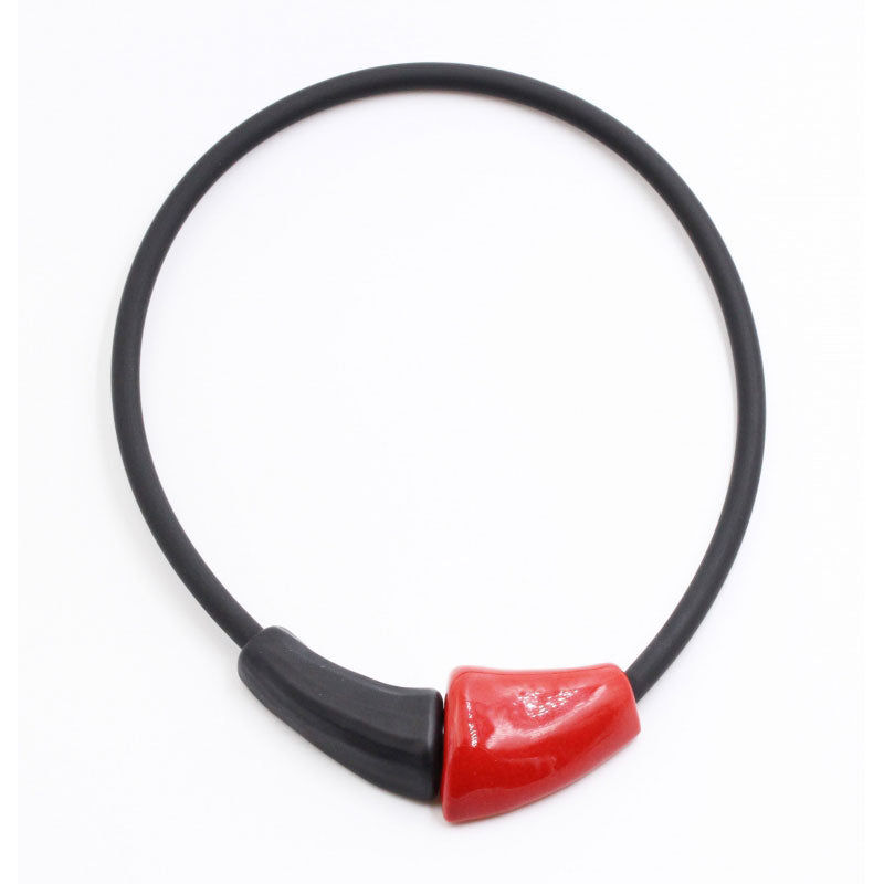 Masai Ceramic Necklace, Cherry - Zouf.biz