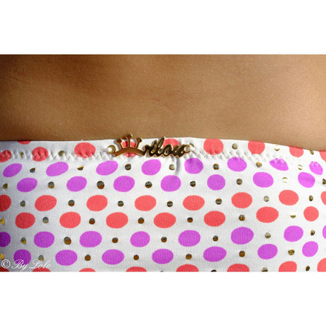 Golden Polka Dots Bikini, Pink - Zouf.biz